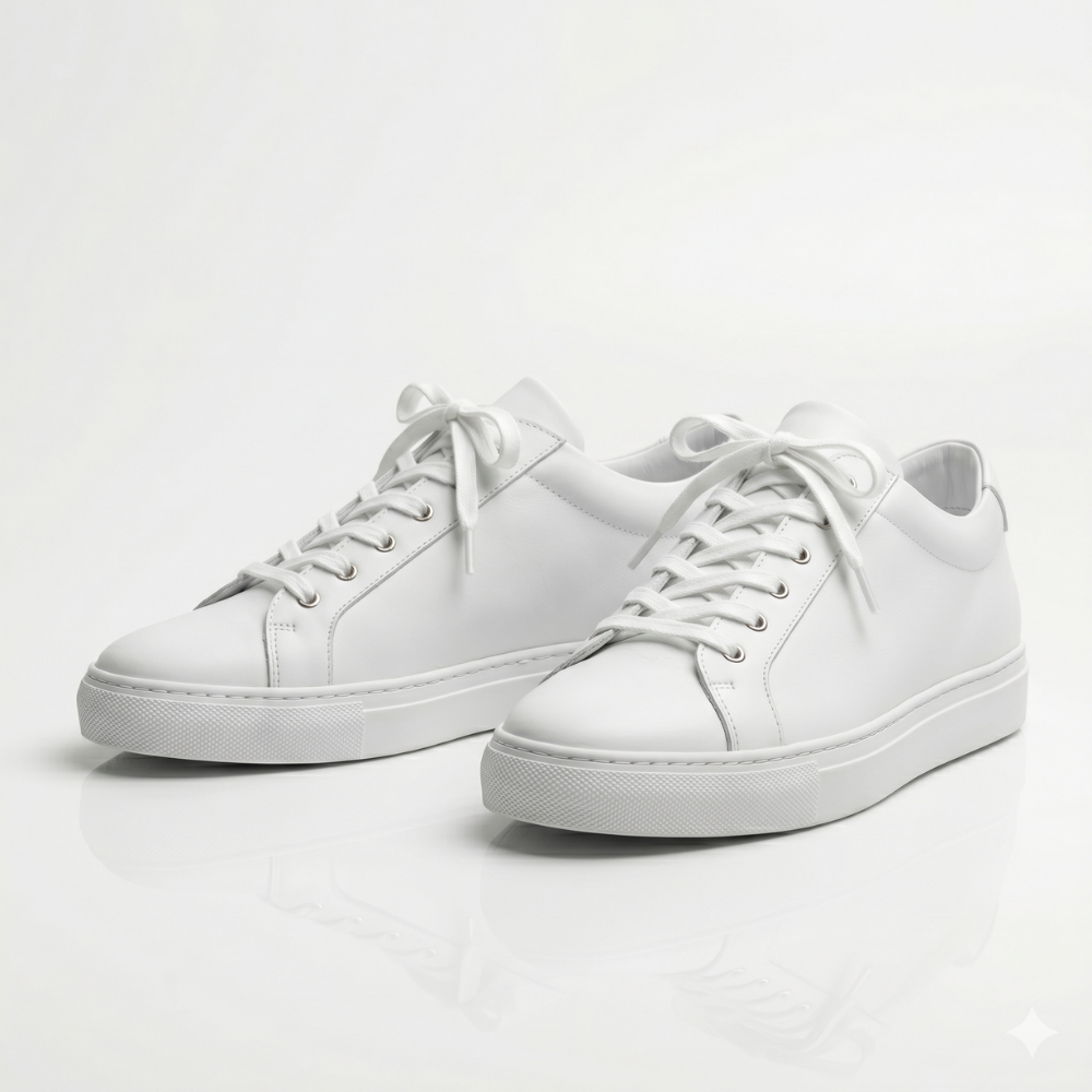 White Kingsley Leather Sneakers